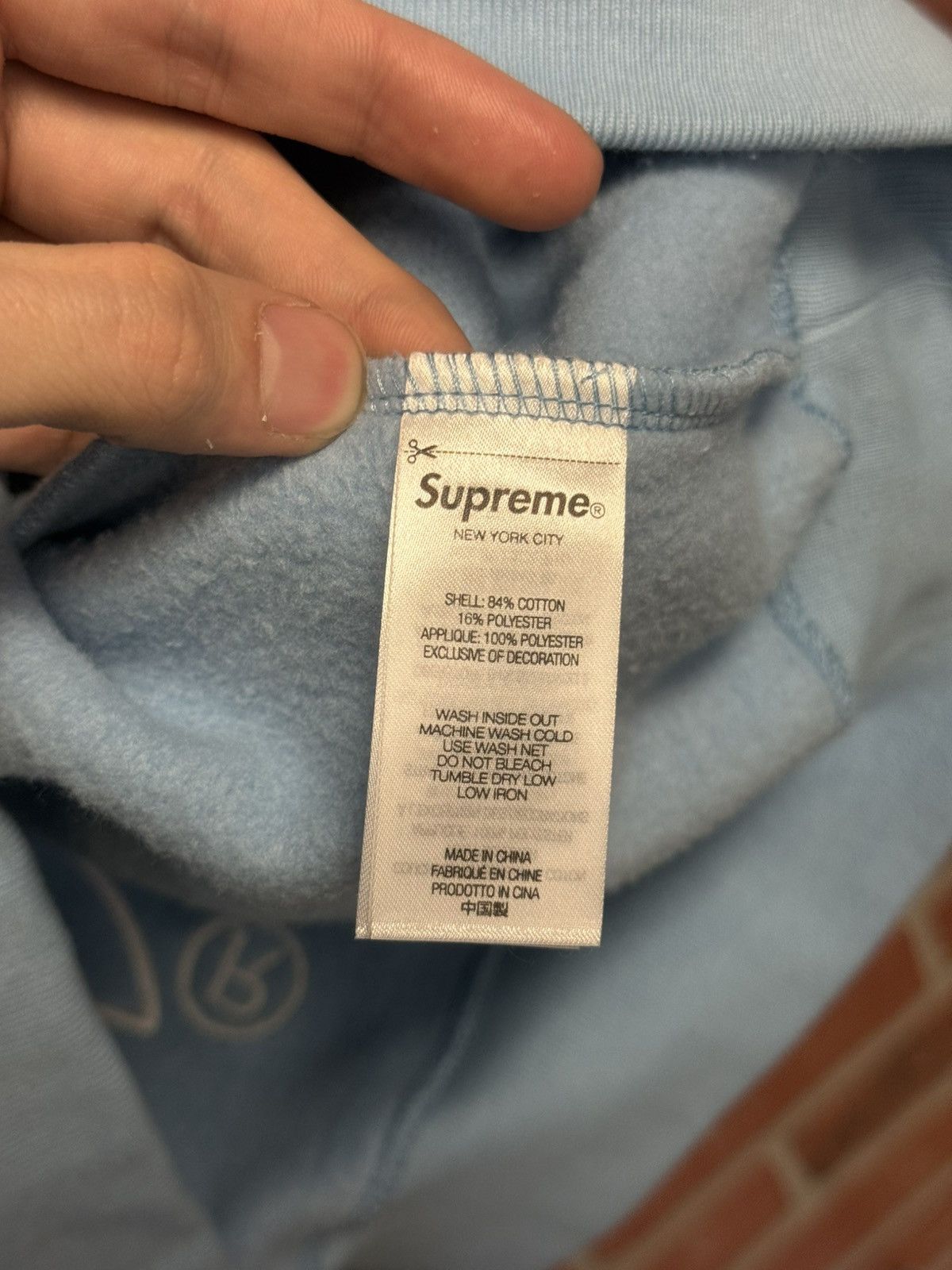 Supreme Supreme Back Logo Baby Blue Hoodie 2024 Size S Size US S / EU 44-46 / 1 - 8 Thumbnail