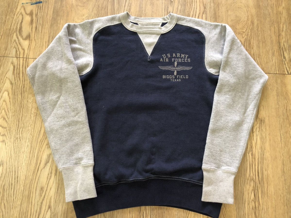 Cushman × Vintage Cushman Union Made US Airforce two tone crewneck Size US L / EU 52-54 / 3 - 4 Thumbnail