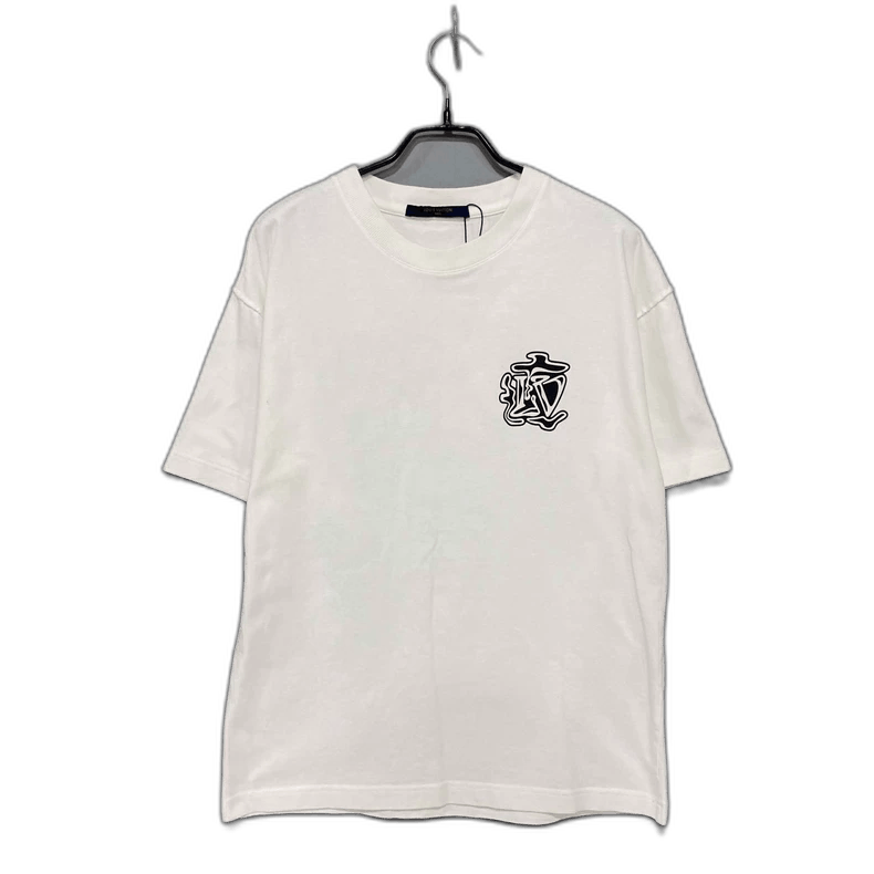 Louis Vuitton White LV Logo Short Sleeve T-Shirt-yf Size US S / EU 44-46 / 1 - 1 Thumbnail