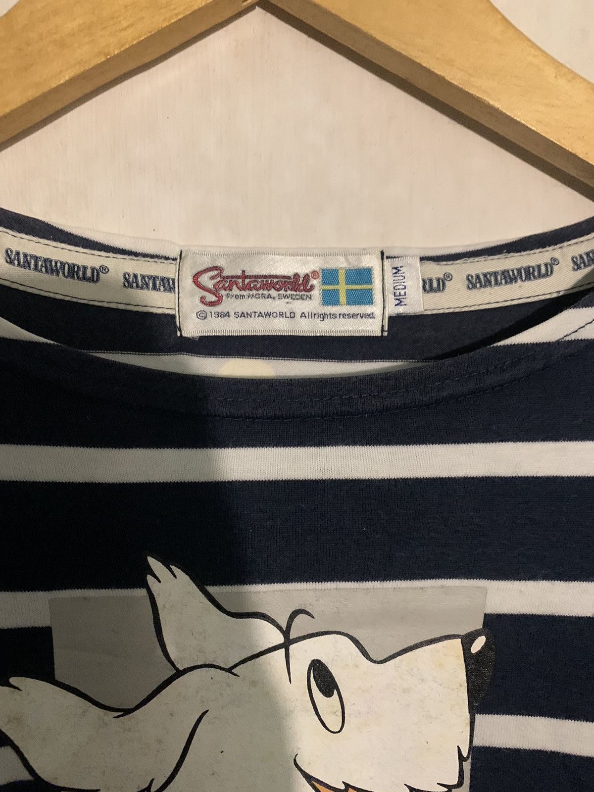 Anime × Vintage Santa word tee Size US M / EU 48-50 / 2 - 5 Thumbnail