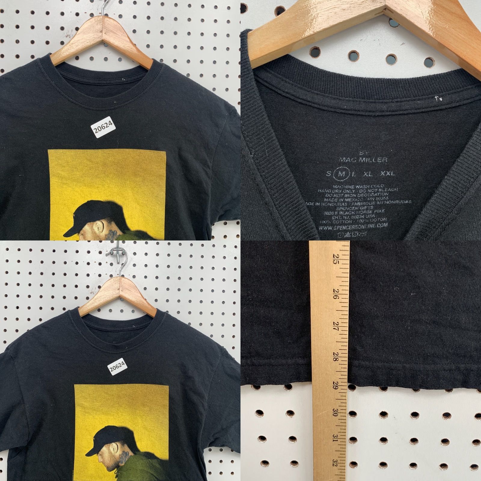 Vintage Mac Miller Shirt Adult Medium Black Portrait Graphic TEE Hip Hop Music Mens M Black 90s Event Theme Fans Size US M / EU 48-50 / 2 - 8 Thumbnail