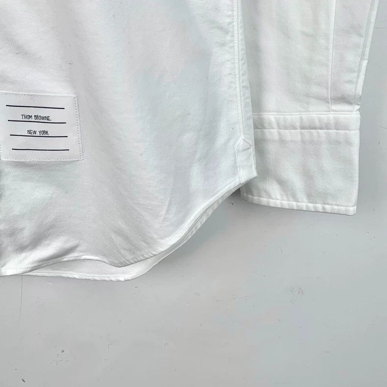 Thom Browne Thom Browne White cotton lapel long-sleeved single-breasted Size US XS / EU 42 / 0 - 4 Thumbnail