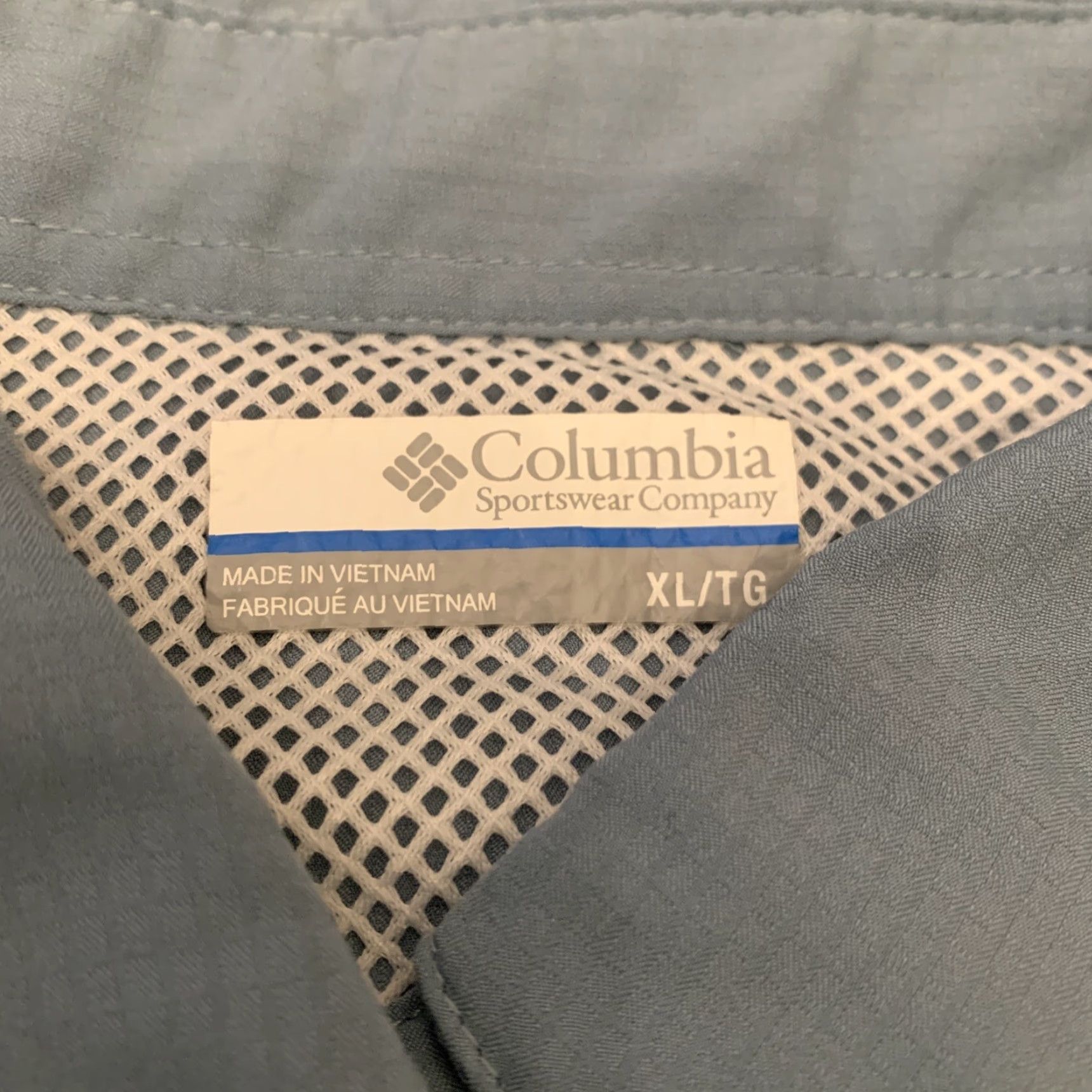 Vintage Columbia PFG Mens Shirt Long Sleeve Pockets Omni Shade Vented Blue Size XL Classic Button-Up Walking Breathable Nylon Pockets Size US XL / EU 56 / 4 - 6 Thumbnail