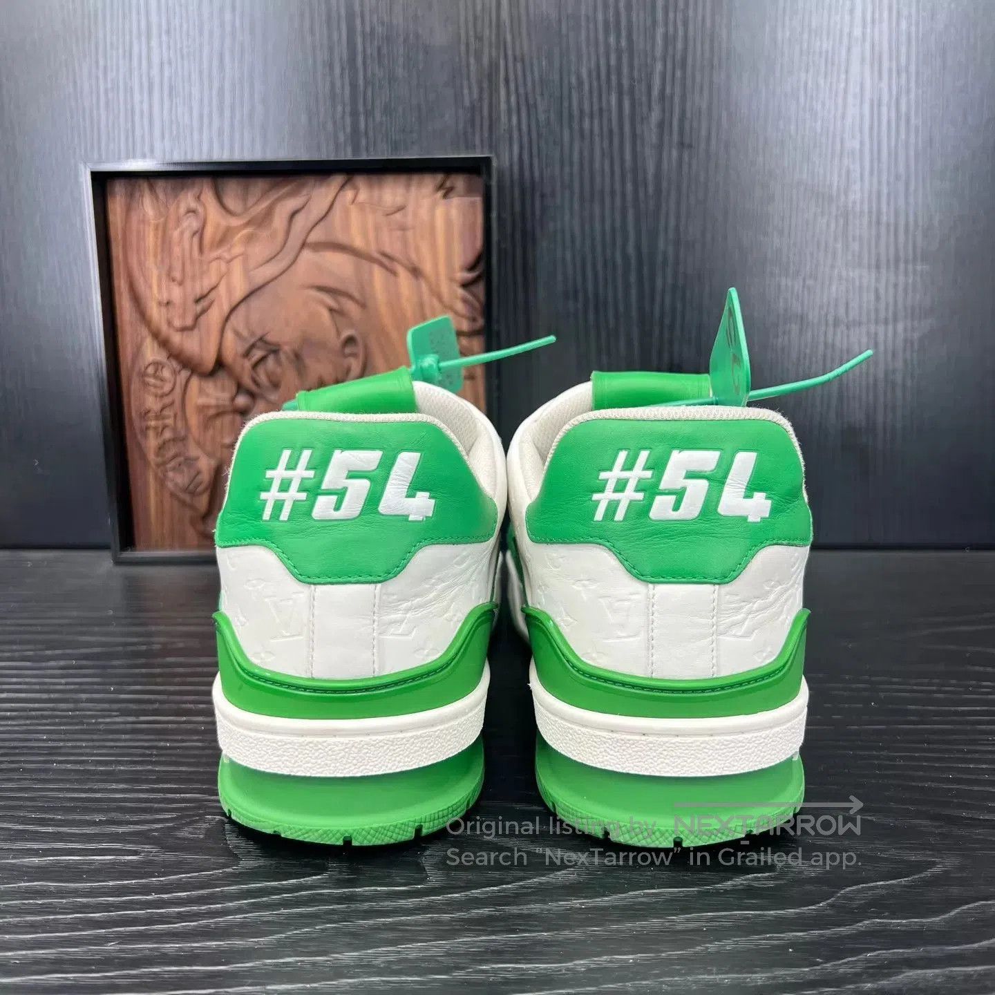 Louis Vuitton Green Low-Top Sneakers Size 8.5. Size US 8.5 / EU 41-42 - 6 Thumbnail