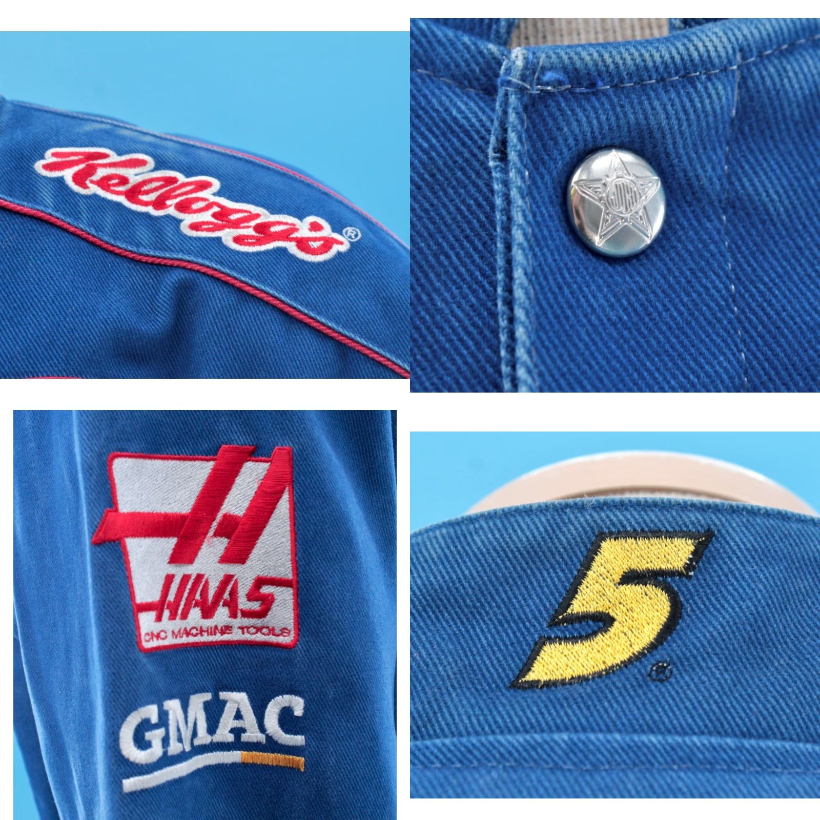 JH Design VTG 90s Kellog's NASCAR Racing Jacket JH Design XXL Boys Mens? Size US XXL / EU 58 / 5 - 9 Thumbnail