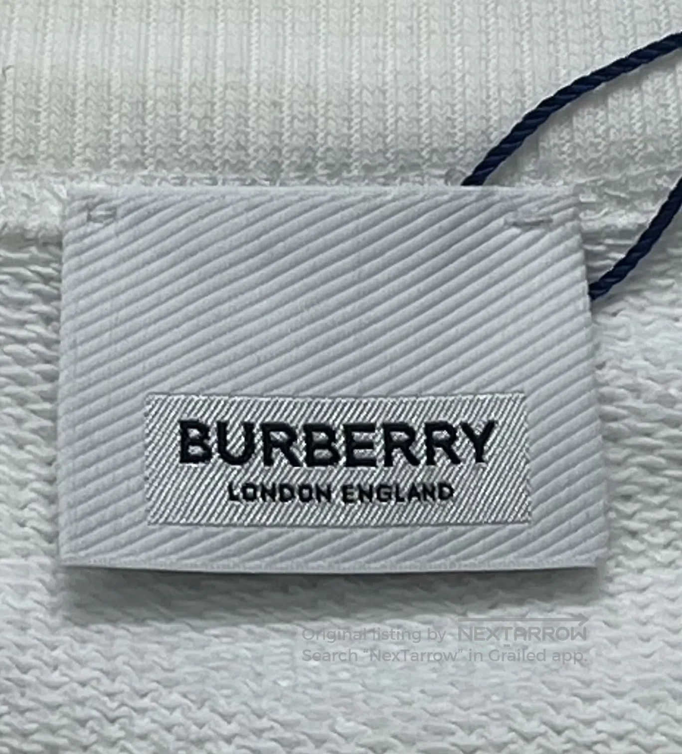 Burberry Burberry White Slogan Letter Logo Long Sleeve Sweatshirt| Size US S / EU 44-46 / 1 - 3 Thumbnail