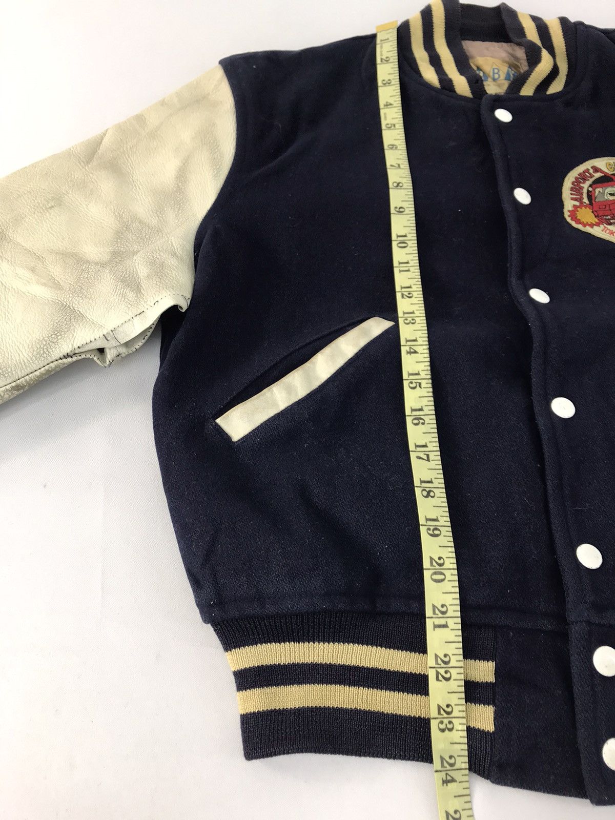 Japanese Brand 90s Ruby Airport Crash Tender Varsity Jacket Leather Sleeve Size US M / EU 48-50 / 2 - 11 Thumbnail