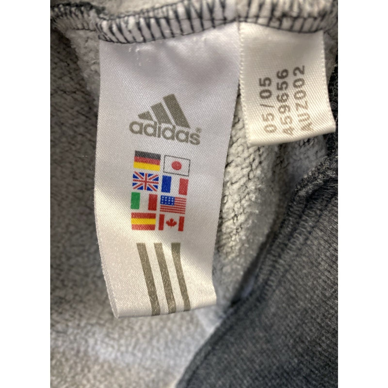 Adidas ADIDAS Men's Athletic Hoodie Jacket Pullover Gray Black Size L - Colorful Casual Activewear Size US L / EU 52-54 / 3 - 6 Thumbnail
