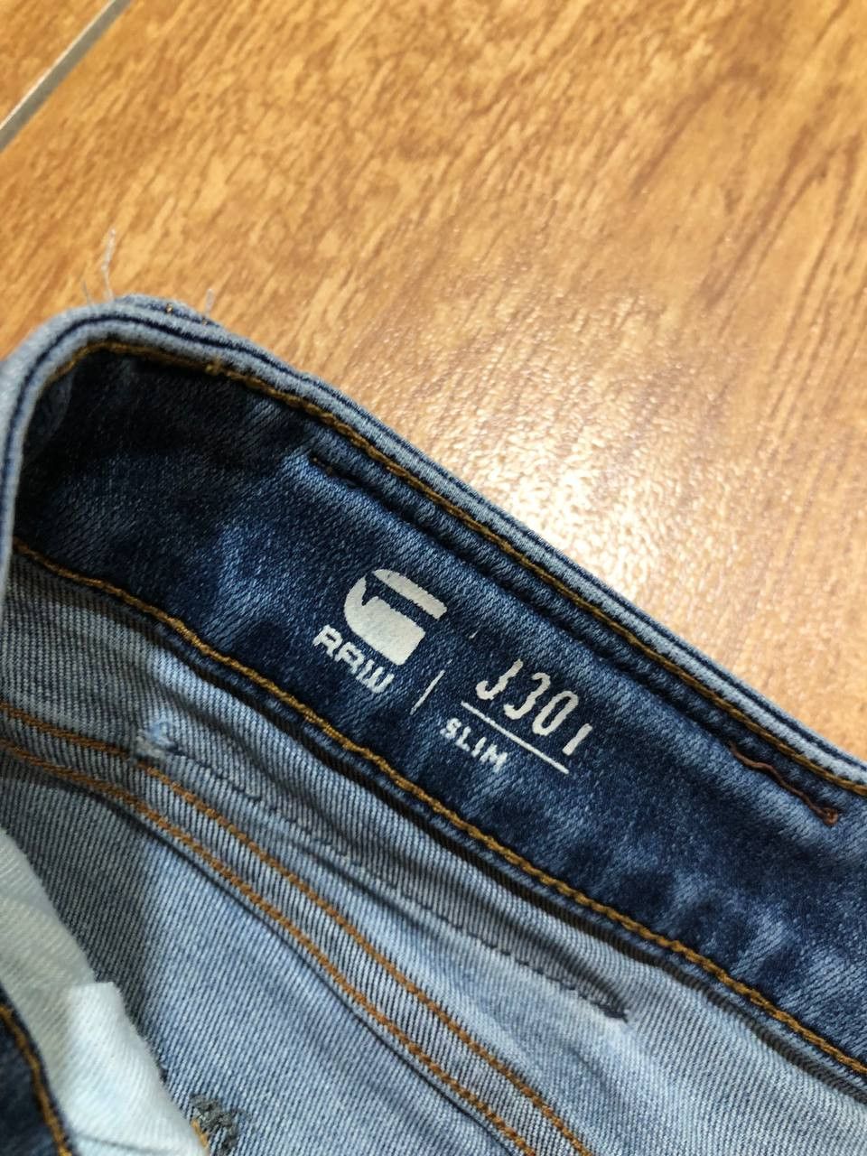 G-Star G Star Raw 3301 Slim Fit Tapered Button Fly Whisker Denim Size US 32 / EU 48 - 2 Thumbnail