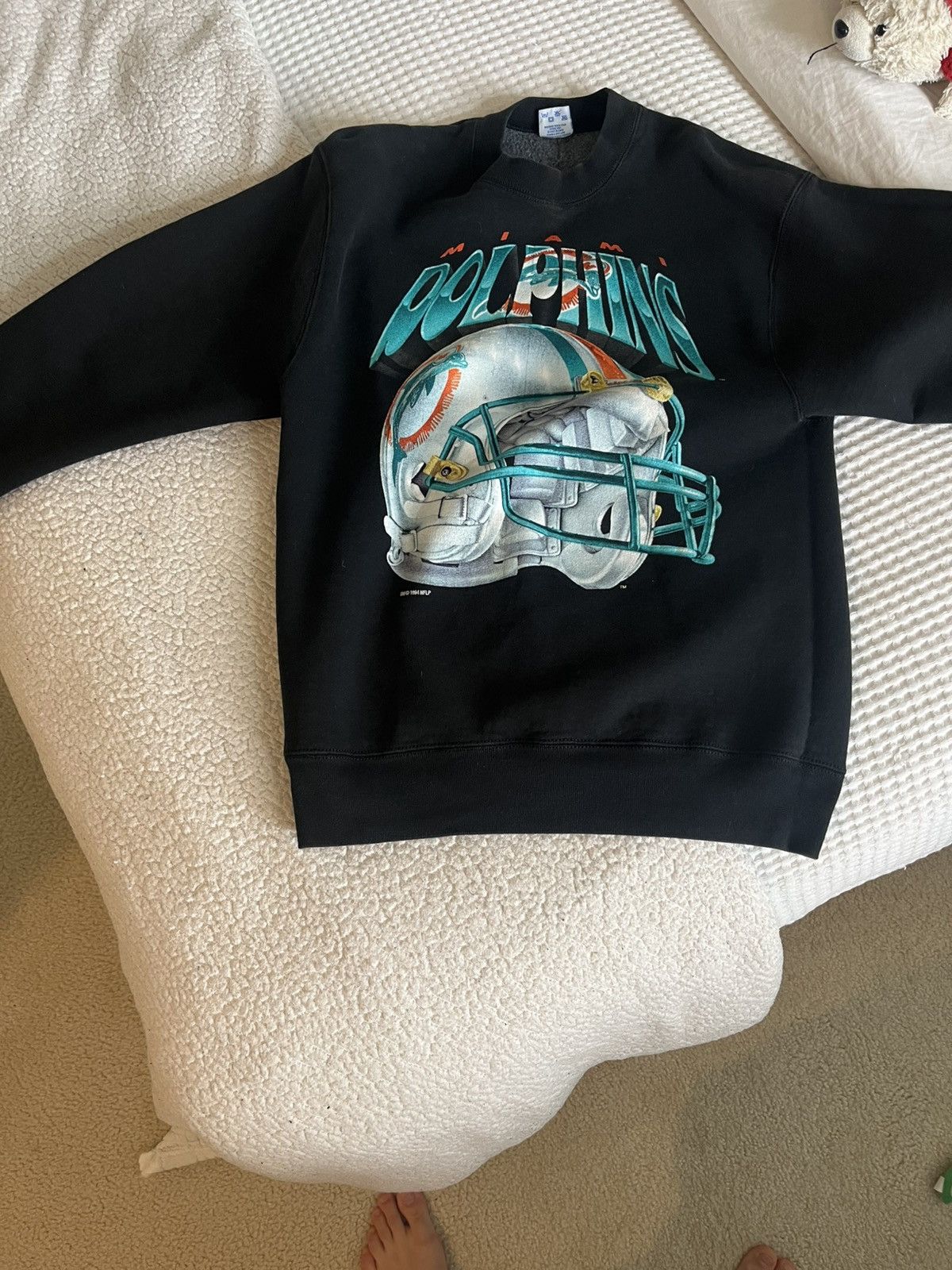 Vintage Vintage Black Miami Dolphins Sweater Size US M / EU 48-50 / 2 - 1 Thumbnail