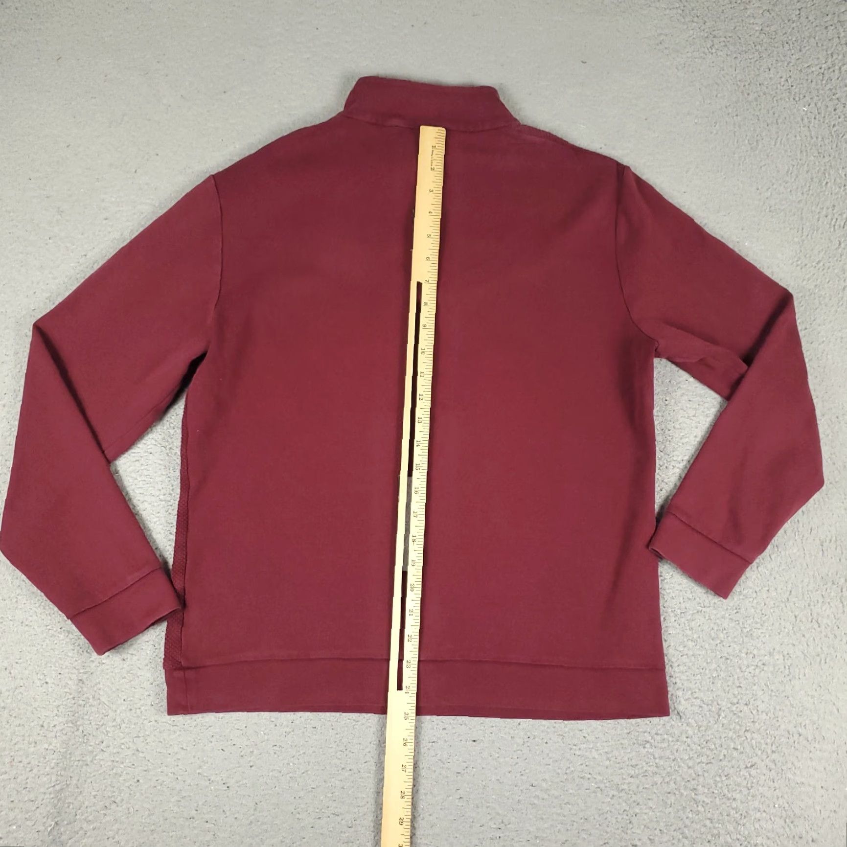 BUGATCHI BUGATCHI Sweater Mens Medium Red 1/4 Zip Pullover Knit Regular Fit Size US M / EU 48-50 / 2 - 5 Thumbnail