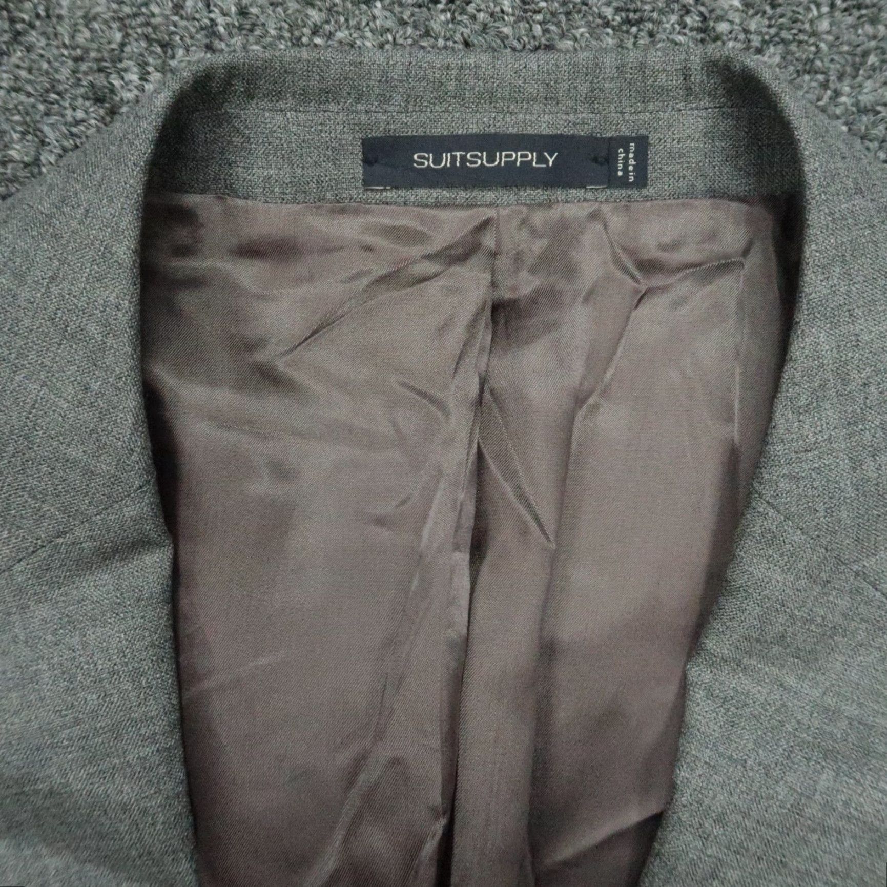 Suitsupply Suitsupply Blazer Men 44R Slim Fit Mid Gray Pure Wool Double-Vented Business Casual Size 44R - 3 Thumbnail