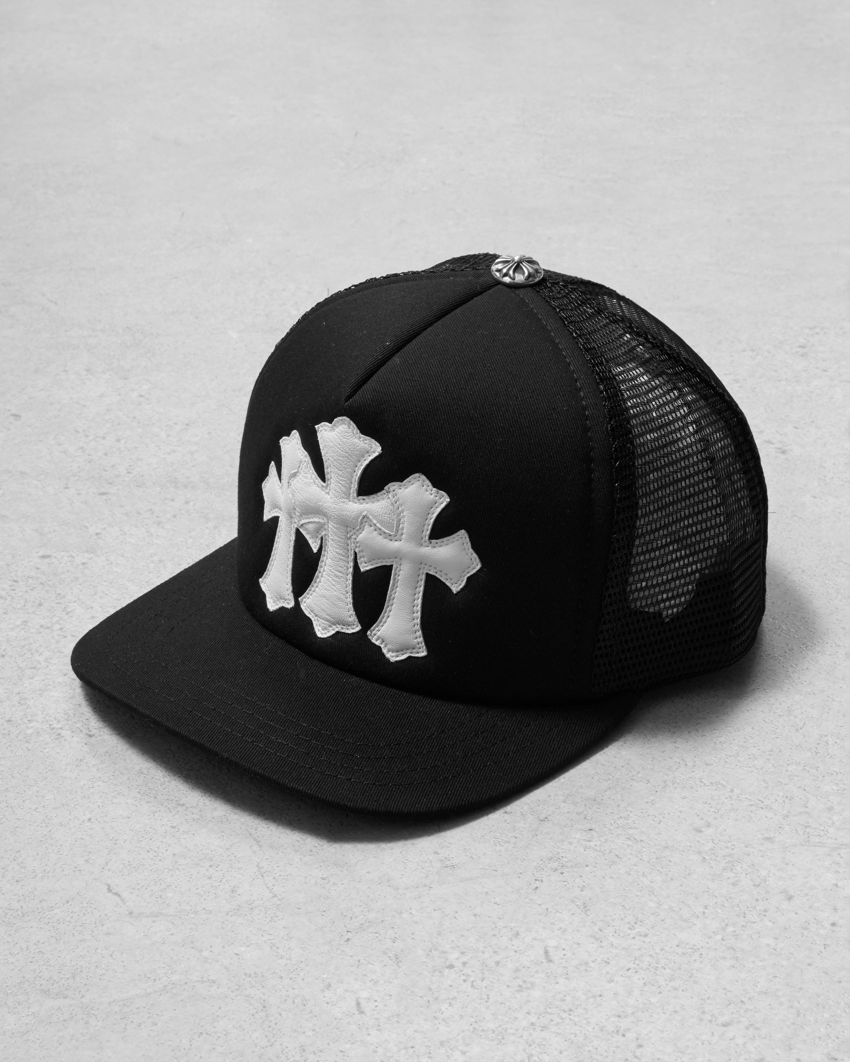 Chrome Hearts CHROME HEARTS Three Cemetery Cross Trucker Hat BLACK Size ONE SIZE - 2 Thumbnail