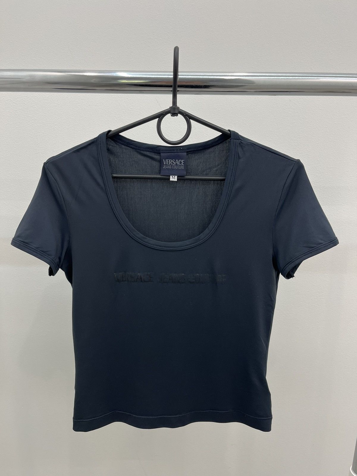Versace Jeans Couture Vintage Versace Jeans Couture Logo Stretch Top Tee T-shirt Size M / US 6-8 / IT 42-44 - 4 Thumbnail