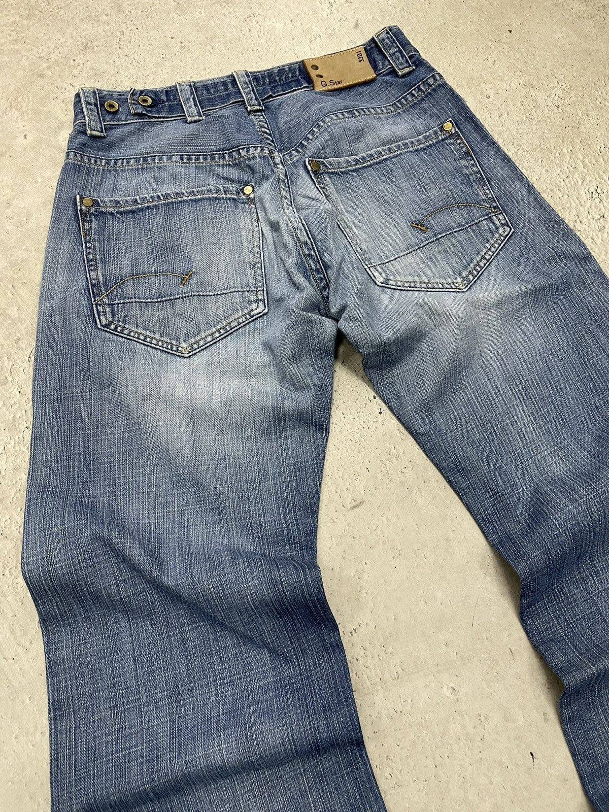 G-Star G-Star faded flared blue denim pants Y2K utility streetwear Size US 31 - 12 Thumbnail