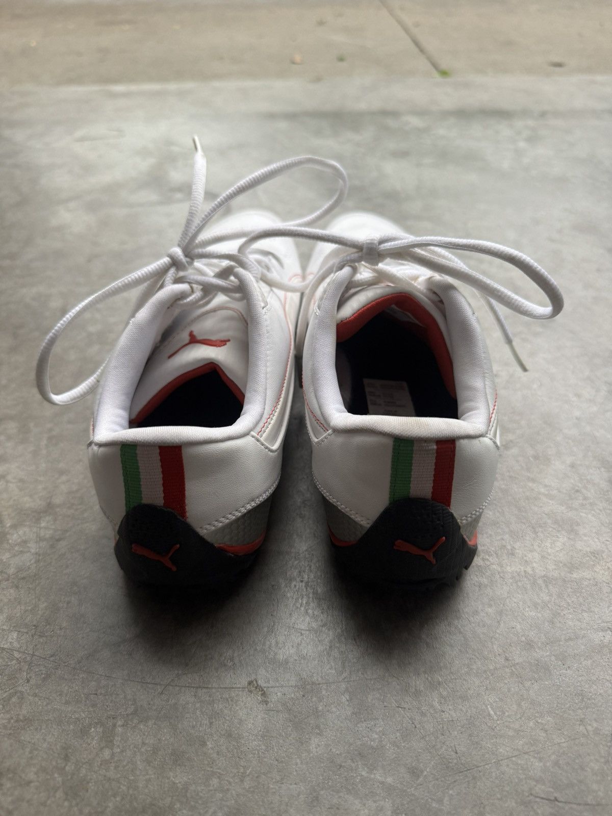 Vintage Vintage White Puma Ferrari Low Top Leather Casual Sneaker Size US 8.5 / IT 38.5 - 4 Thumbnail