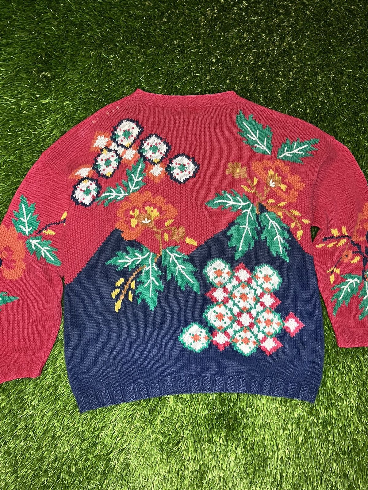 Vintage Vintage hand knitted sweater Size US L / EU 52-54 / 3 - 2 Thumbnail