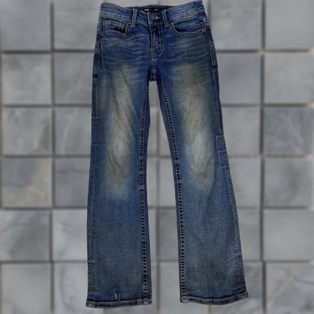 BKE BKE Jeans Mens 28x30 Blue Aiden Boot Regular Denim Stretch Medium Wash Size US 28 / EU 44 - 1 Thumbnail