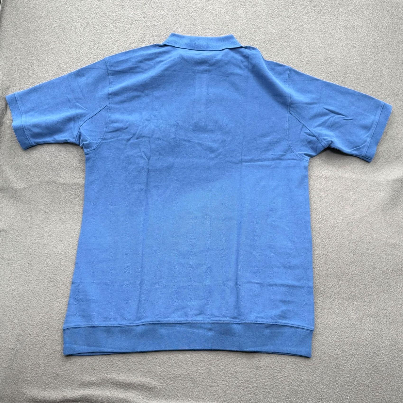 Duluth Trading Company Duluth Trading Co Polo Shirt Mens LT Blue Short Sleeve Pocket Ribbed Banded Bottom 100% Cotton Modern Fit Classic Logo Size US L / EU 52-54 / 3 - 2 Thumbnail