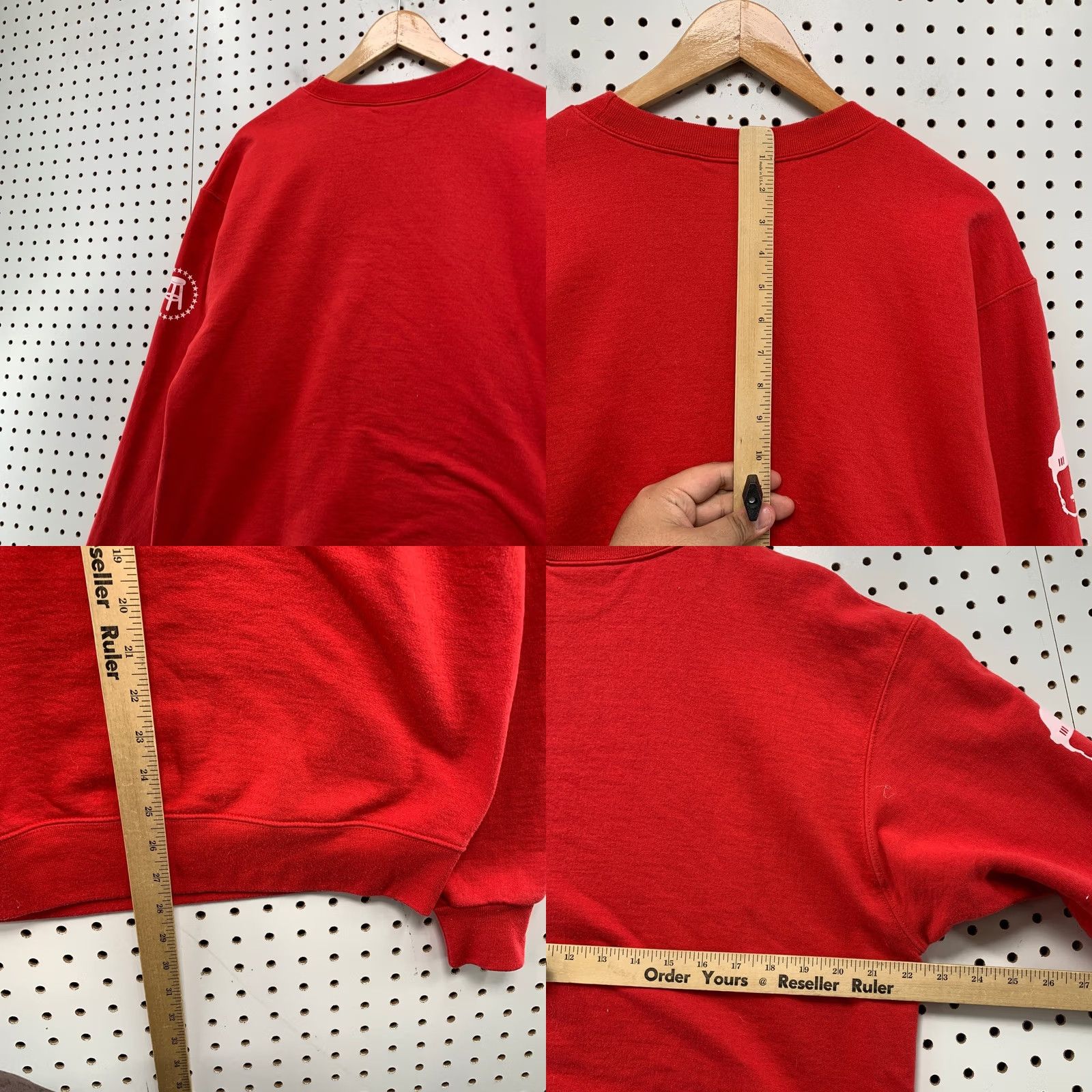 Champion Champion Barstool Sweatshirt Mens Large Red Hockey Logo Fleece Pullover Size US L / EU 52-54 / 3 - 9 Thumbnail