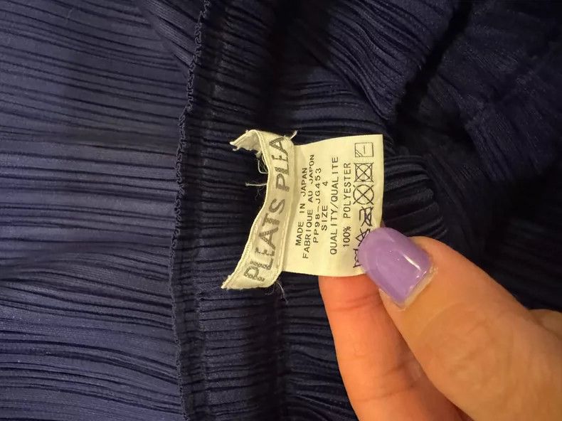 Issey Miyake Issey Miyake size:4 Blue double-layered skirt Size 42" / US 20 - 8 Thumbnail