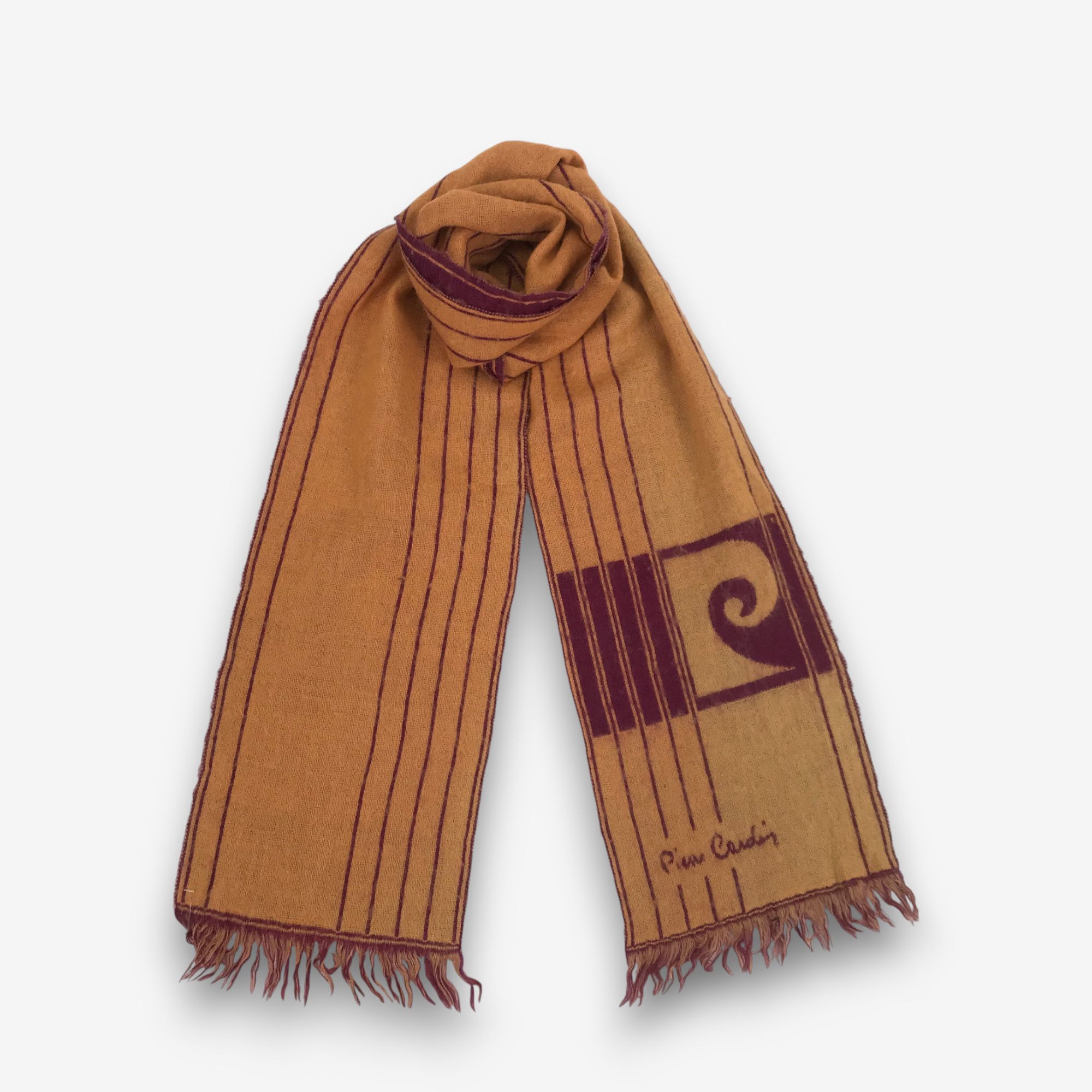 Pierre Cardin Vintage Pierre Cardin Scarf Winter Muffler Wool Scarves Size ONE SIZE - 4 Thumbnail