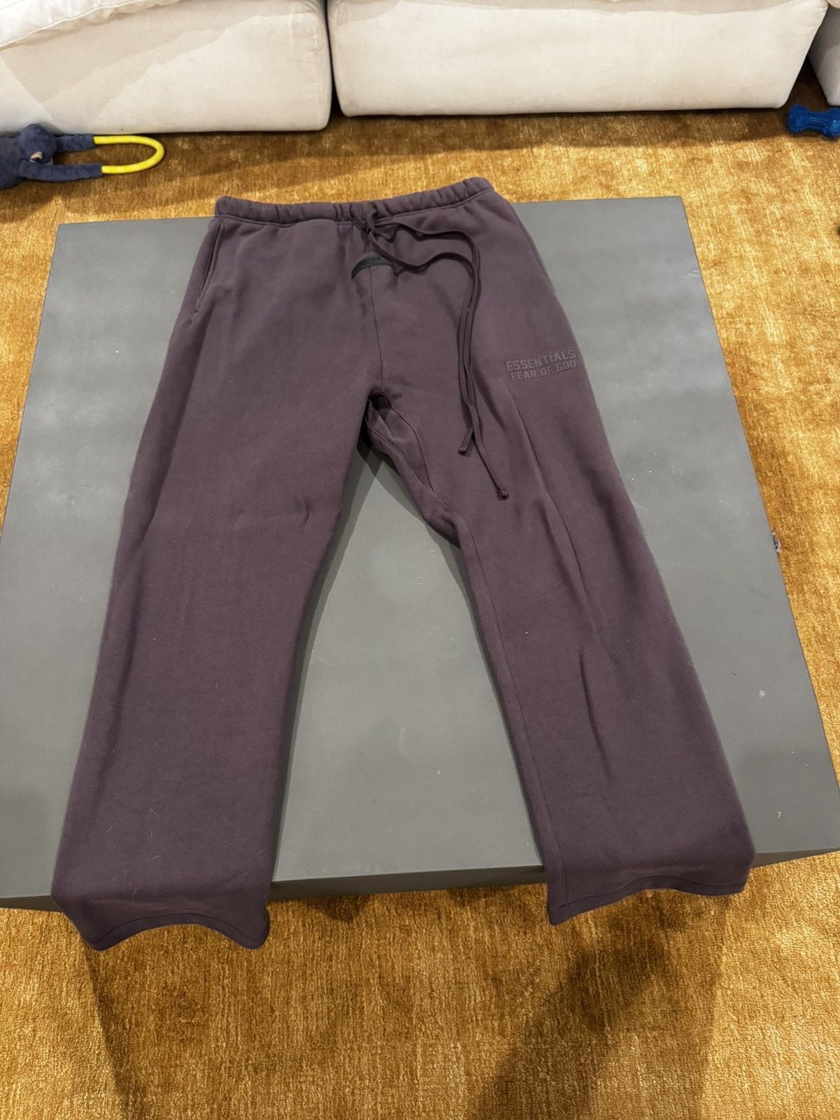 Fear of God Plum/Brown colored essentials sweatpants Size US 44 / EU 60 - 1 Thumbnail