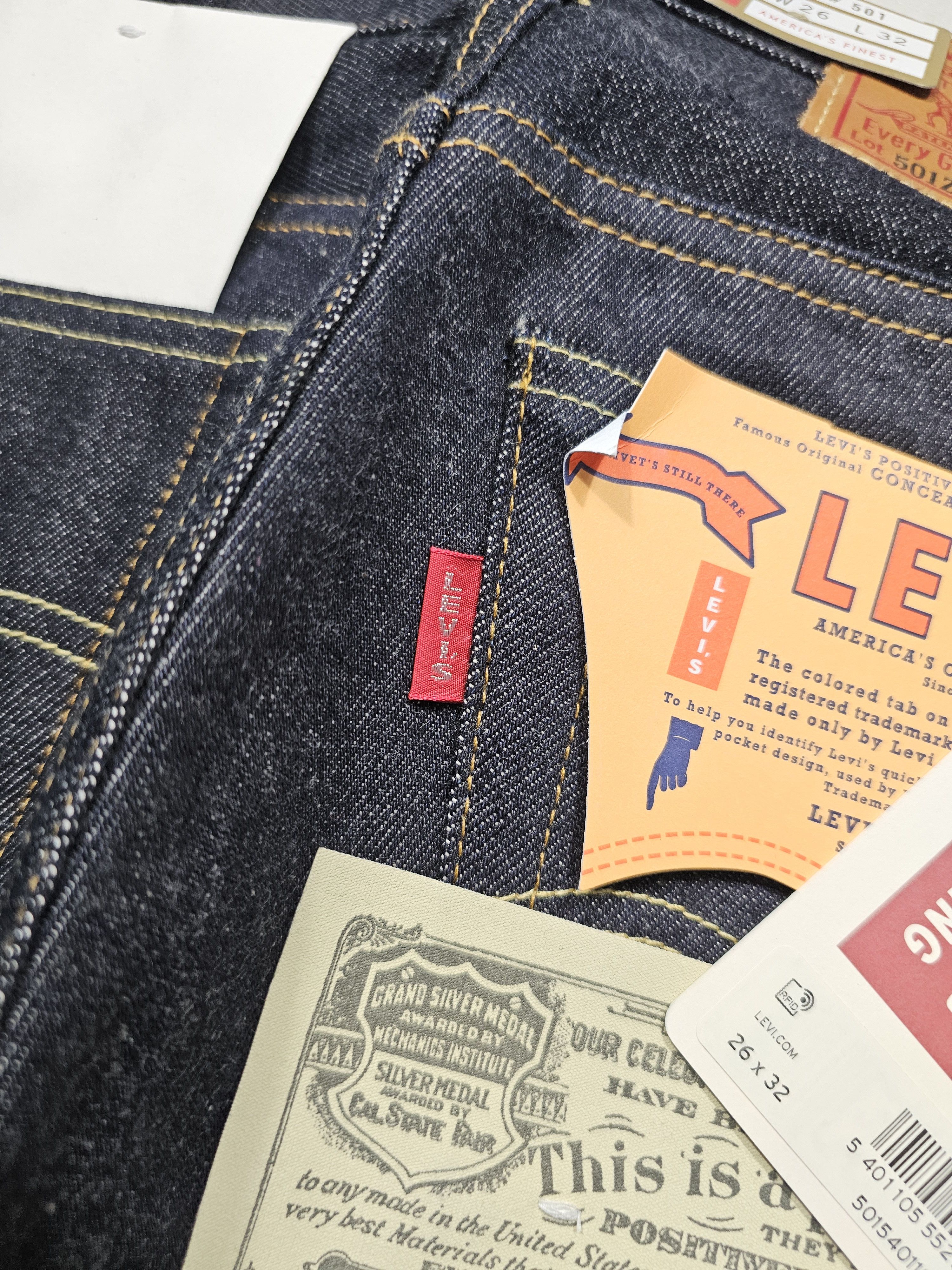 Levi's Vintage Clothing Levi's Vintage Clothing 1954 501 Selvedge Big E Japan Made Size 26" / US 2 / IT 38 - 10 Thumbnail