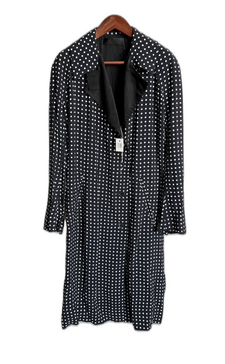 Haider Ackermann Black and White Polka Dot Trench Coat Size US M / EU 48-50 / 2 - 1 Thumbnail