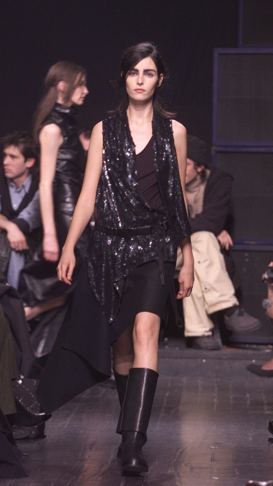 Ann Demeulemeester FW00 Vintage Ann Demeulemeester sequin draped blouse vest Size S / US 4 / IT 40 - 5 Thumbnail
