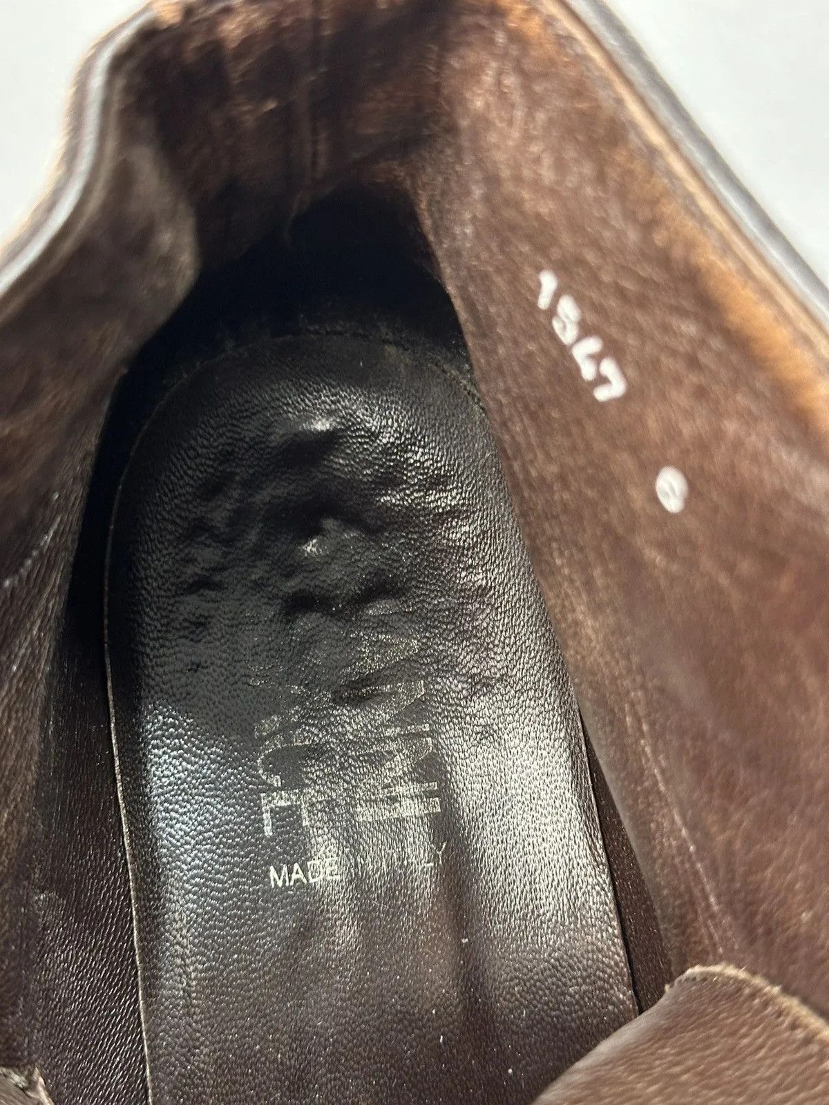 Versace Vintage Versace Brown Leather Boots Rick Owen’s Western Y2K Size US 9 / EU 42 - 11 Thumbnail