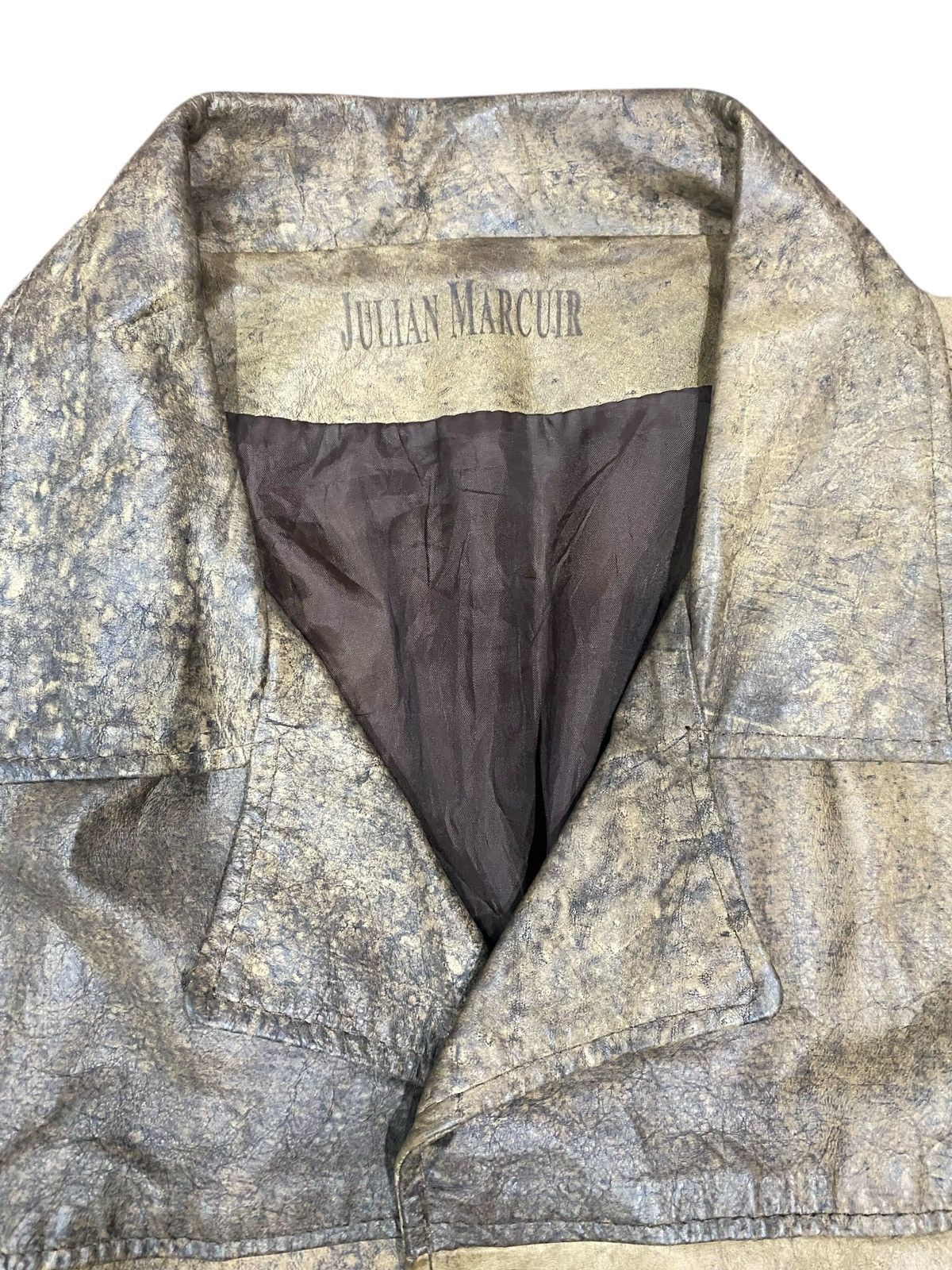 Other Rare Leather JULIAN MARCUIR Button Jacket Size US L / EU 52-54 / 3 - 4 Thumbnail