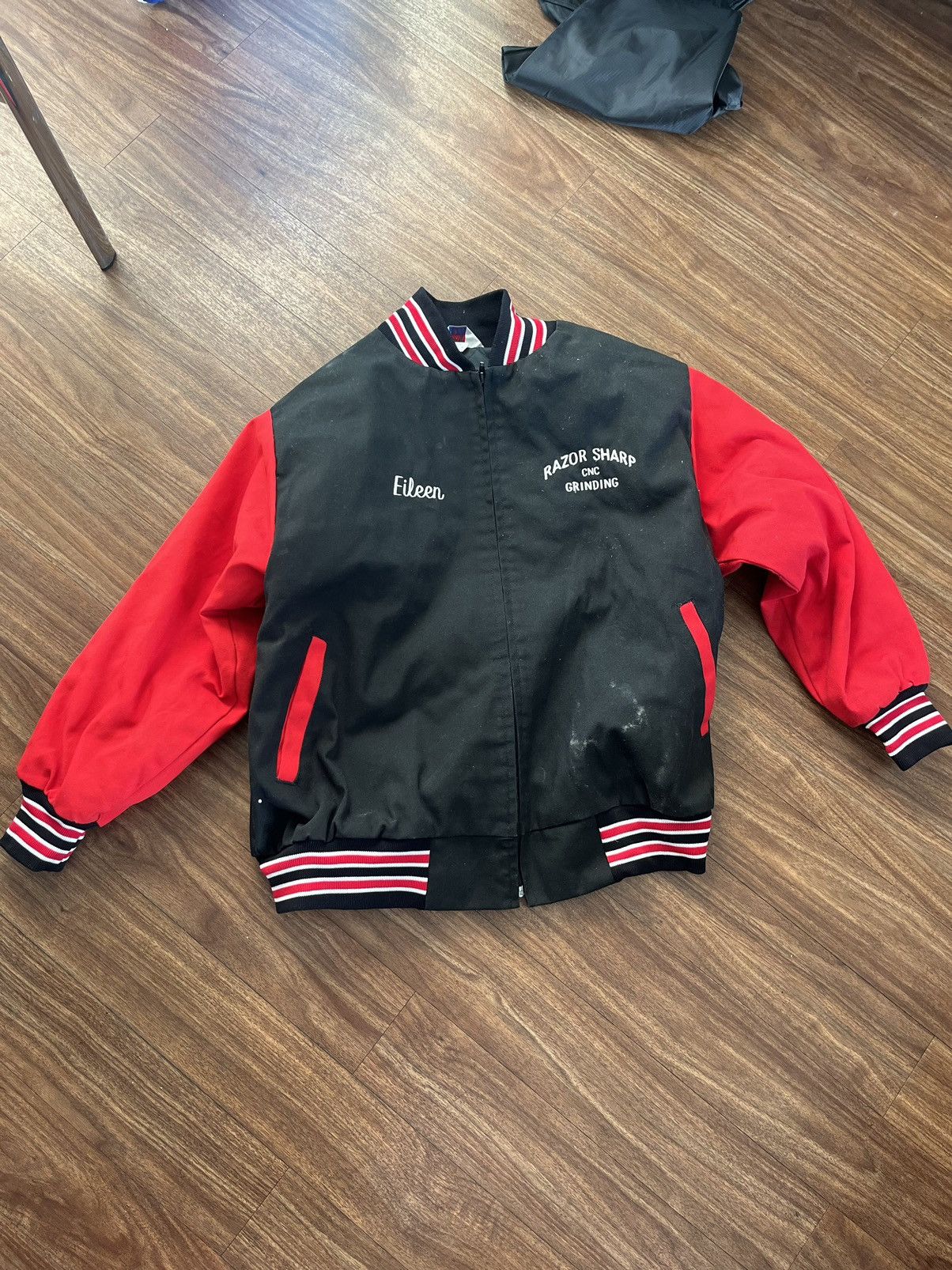 Vintage Black and Red Varsity Jacket Size US XL / EU 56 / 4 - 1 Thumbnail