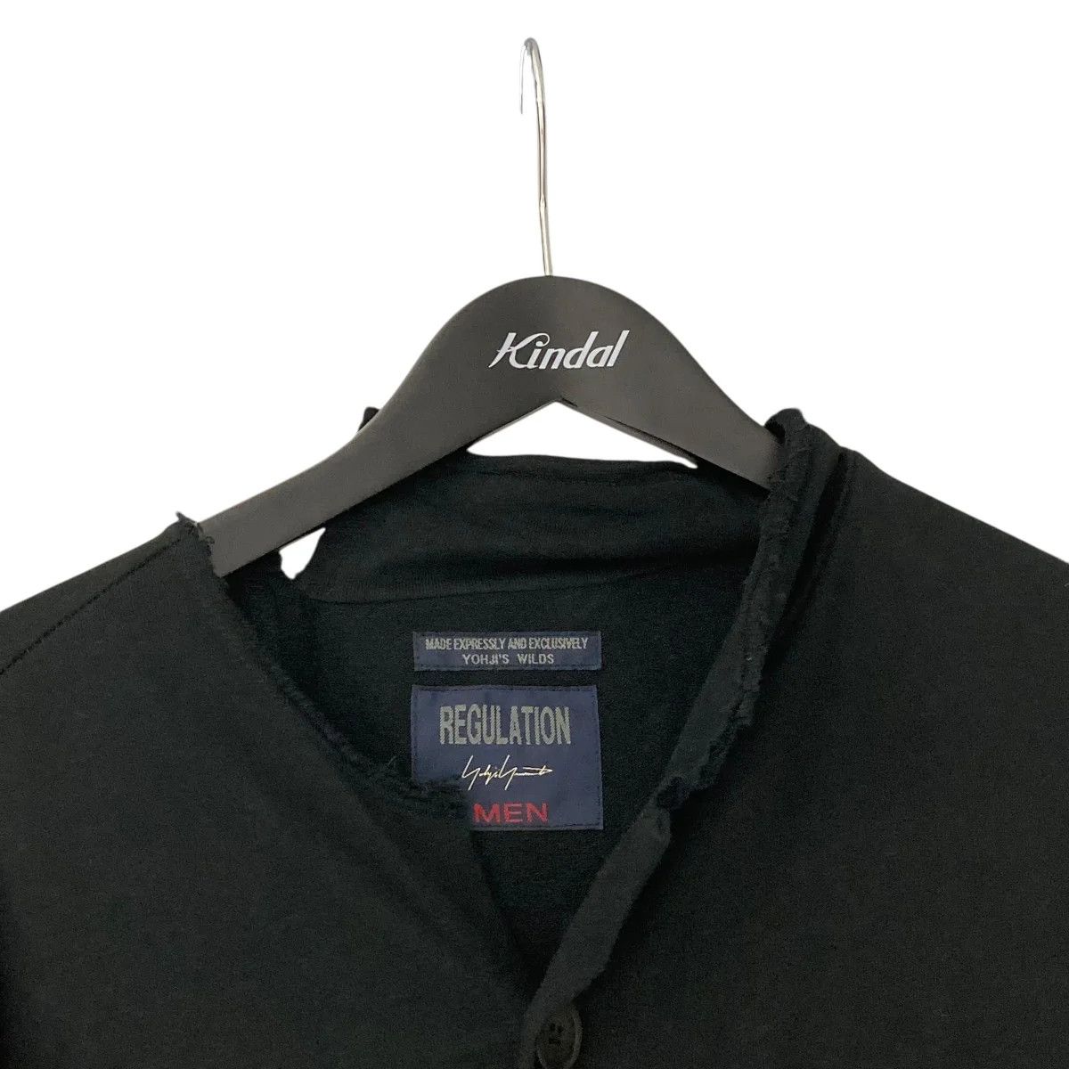 REGULATION Yohji Yamamoto/cotton black/ Long cardigan