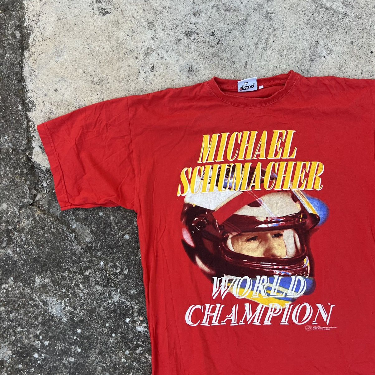 Formula 1 × Vintage 00s Vintage Michael Schumacher 2006 Hot Wheels T-Shirt Size US XL / EU 56 / 4 - 5 Thumbnail