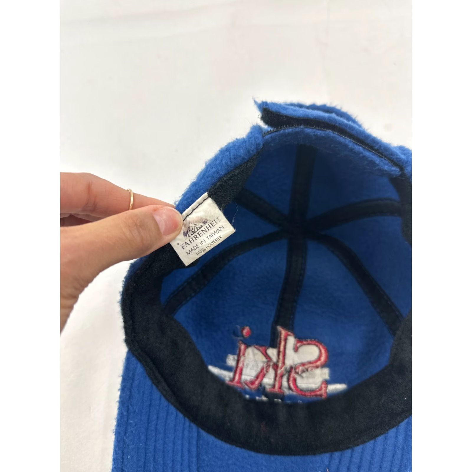 Vintage Fahrenheit Baseball Cap Mens Blue One Size Adjustable Ski Theme Hat Size ONE SIZE - 8 Thumbnail