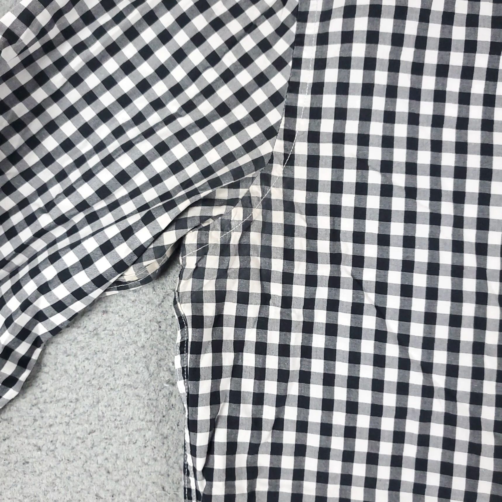 Tommy Hilfiger Tommy Hilfiger Dress Shirt Mens 16 Black Check Long Sleeve Button Up Size 42R - 3 Thumbnail