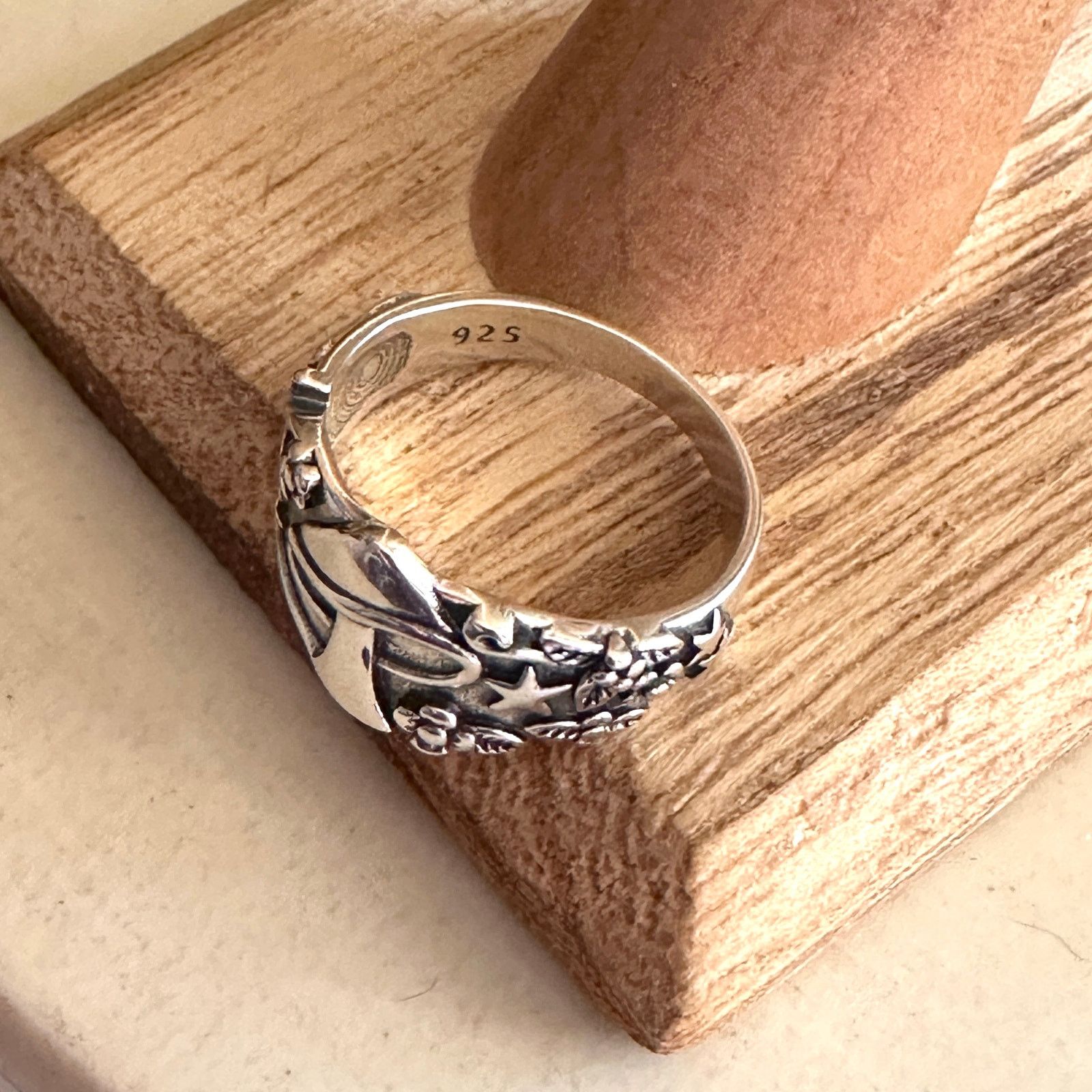 The Unbranded Brand Mushroom Sterling Silver Ring Size ONE SIZE - 4 Thumbnail