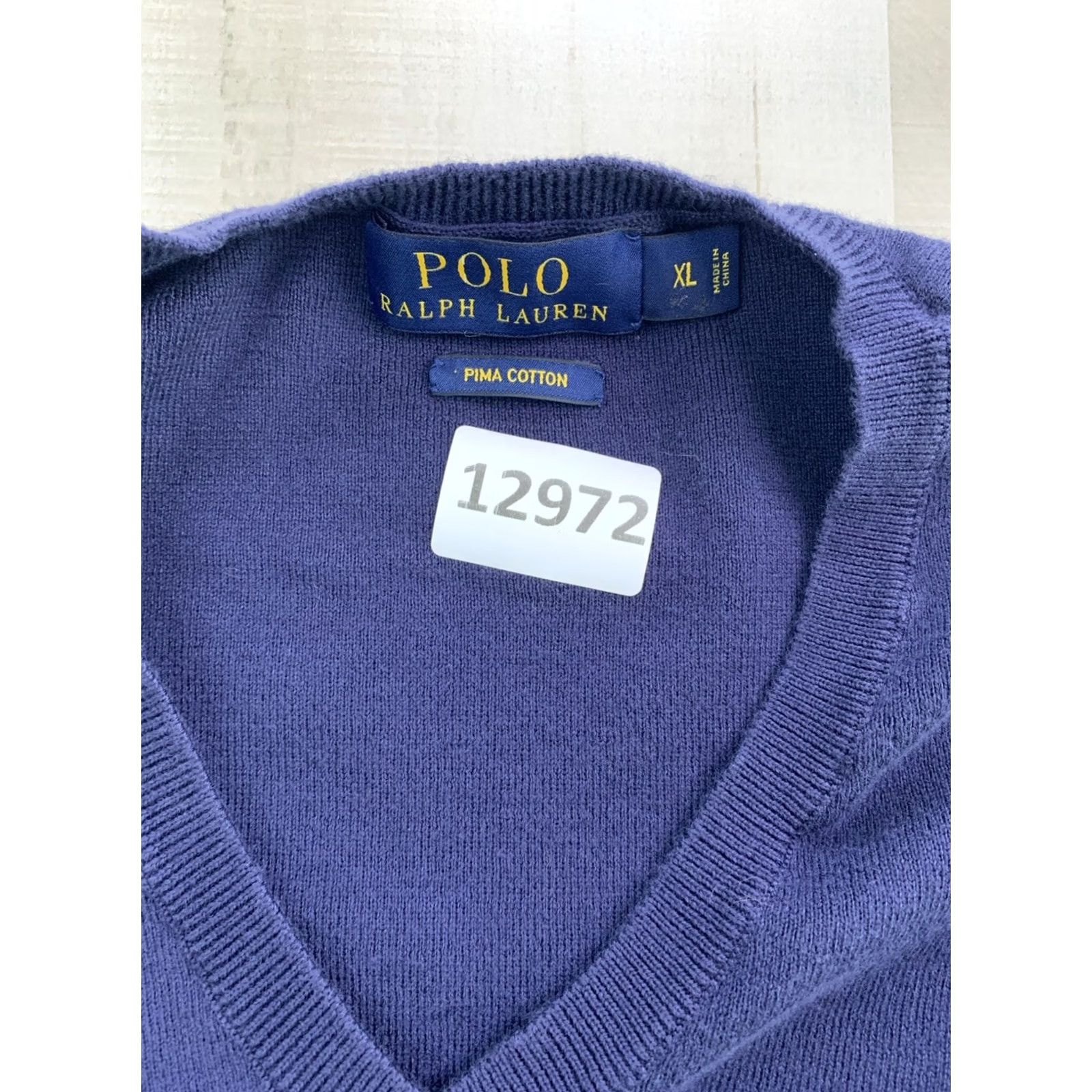 Ralph Lauren Polo Ralph Lauren 100% Pima Cotton Navy V Neck Sweater Vest Mens XL EUC Vest Shirt Boy? Size US XL / EU 56 / 4 - 2 Thumbnail