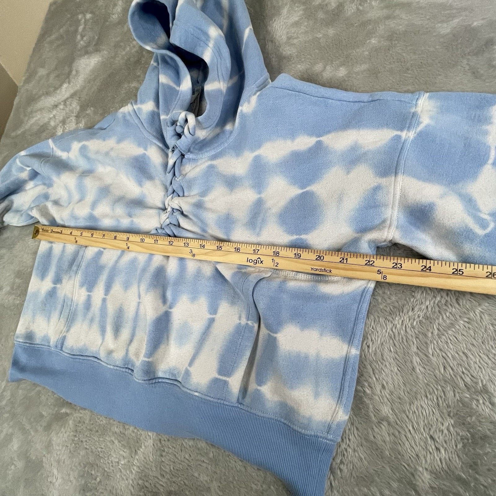 Free People FP MOVEMENT FREE PEOPLE BLUE WHITE TIE DYE HOODIE WOMENS M Size M / US 6-8 / IT 42-44 - 5 Thumbnail
