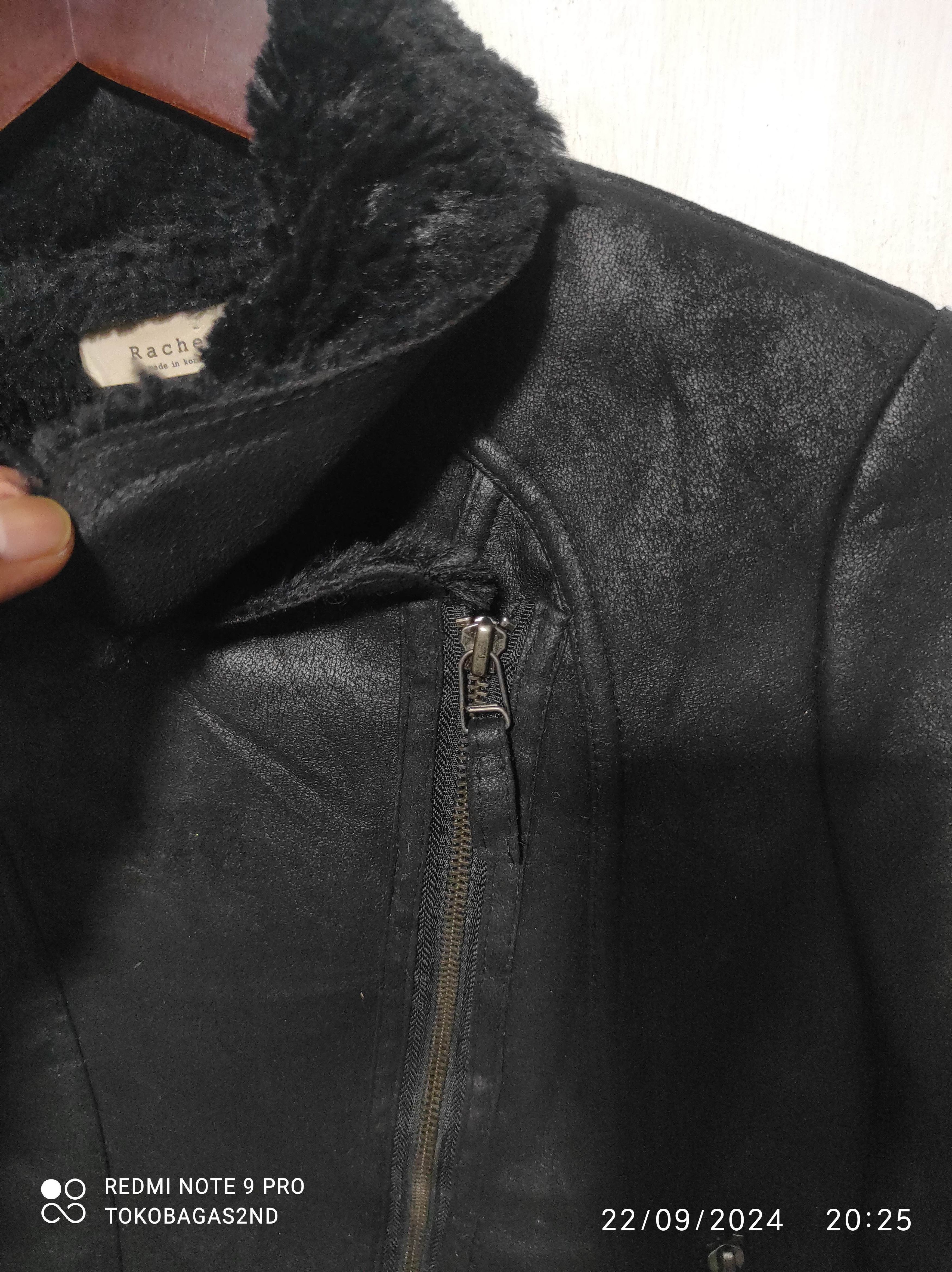 Le Grande Bleu (L.G.B.) Rachel Punk Ramones Suede Fur jacket i6w9 lgb style Size M / US 6-8 / IT 42-44 - 8 Thumbnail
