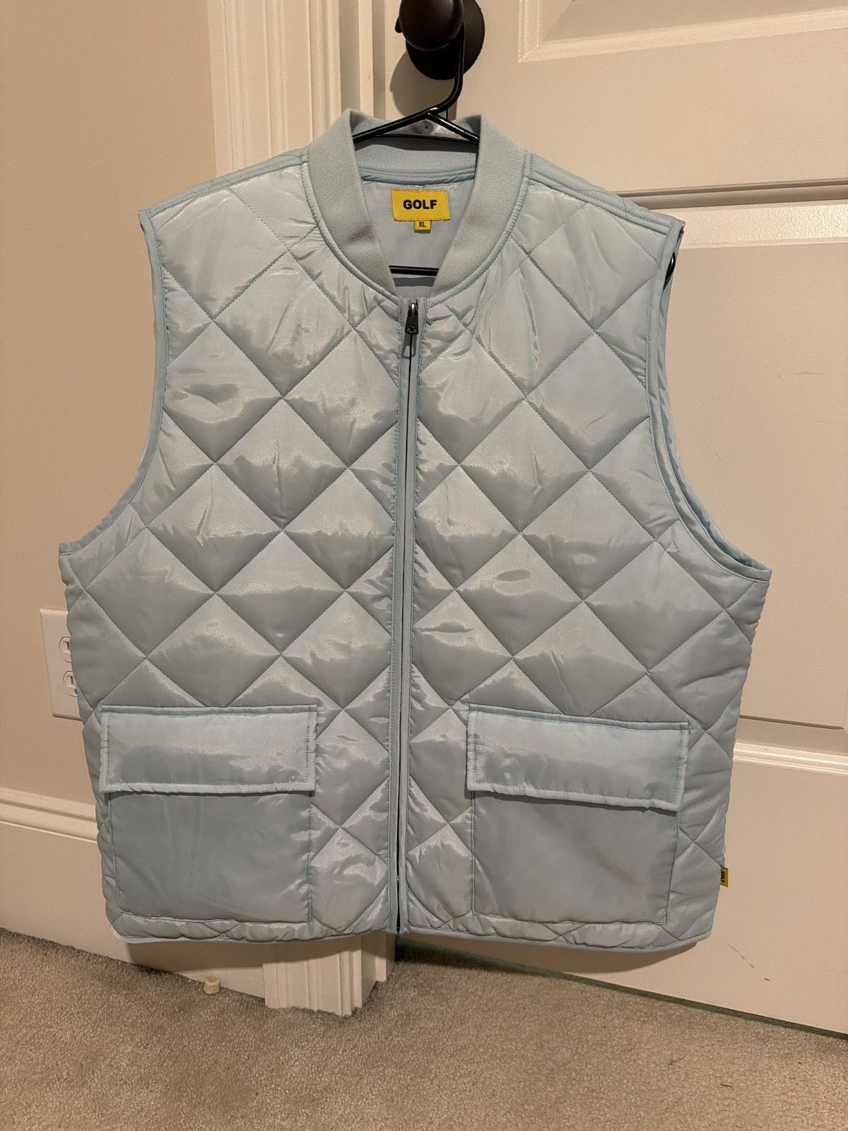 Golf Wang Golf Wang Tyler the creator baby blue puffer vest Size US XL / EU 56 / 4 - 1 Thumbnail