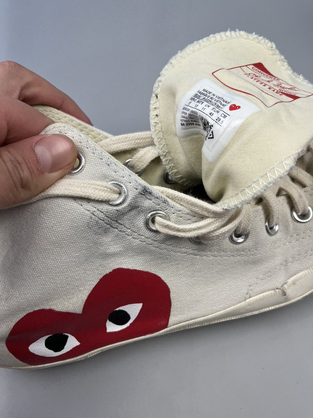 Comme des Garcons × Comme des Garcons PLAY × Converse Comme des Garçons PLAY x Converse High Steel Shoes CDG Size US 11 / EU 44 - 9 Thumbnail
