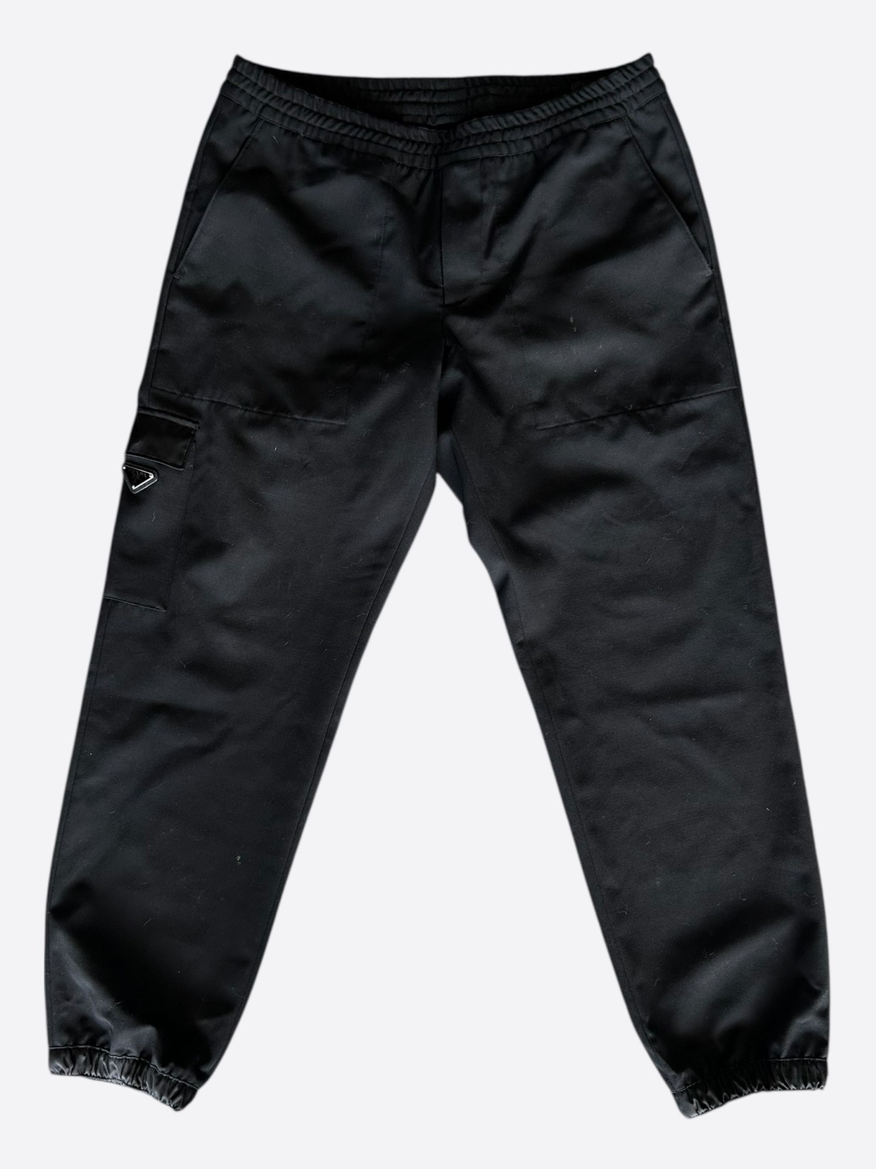 Prada Prada Black Triangle Logo Cargo Pants Size US 36 / EU 52 - 1 Thumbnail
