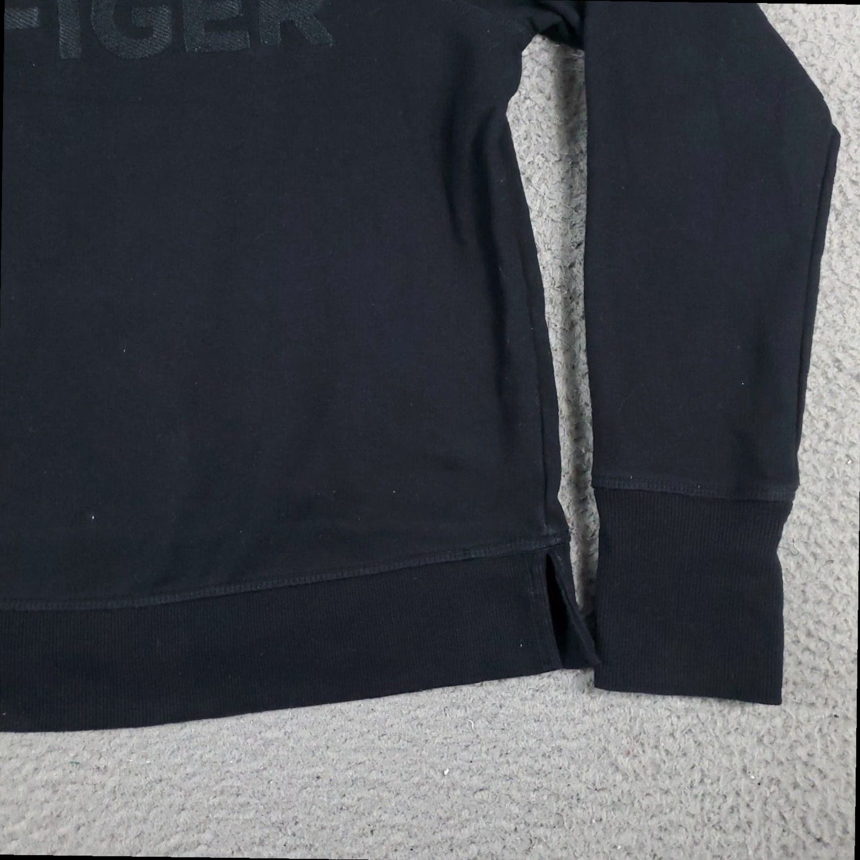 Tommy Hilfiger Tommy Hilfiger Pullover Sweater Womens Large Black Long Sleeve Crew Neck Cotton Blend Size L / US 10 / IT 46 - 5 Thumbnail