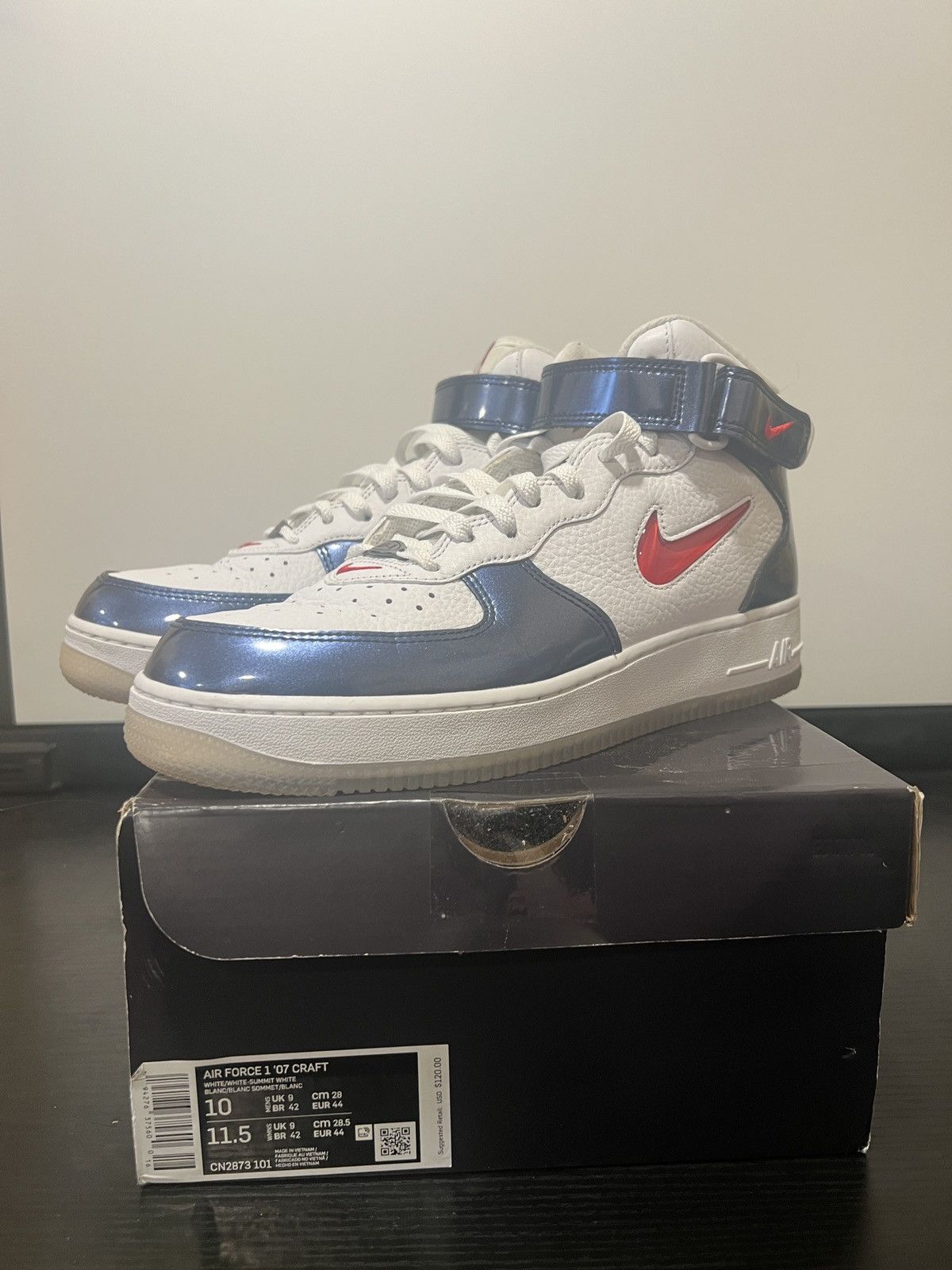 Nike SIZE 9.5 MEN - Nike Air Force 1 QS Mid Independence Day Size US 9.5 / EU 42-43 - 1 Thumbnail