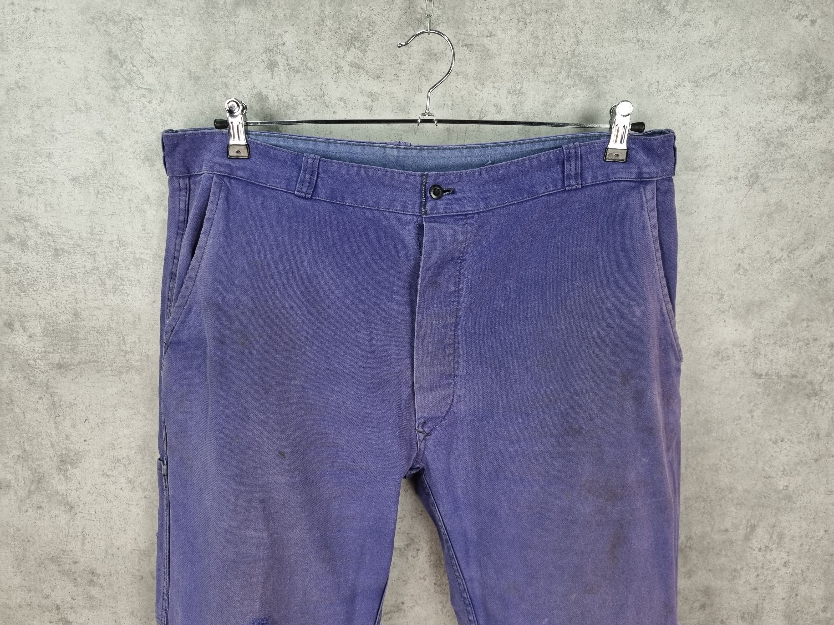Le Laboureur 80s French Chore Vintage Worker Pants Size US 36 / EU 52 - 9 Thumbnail