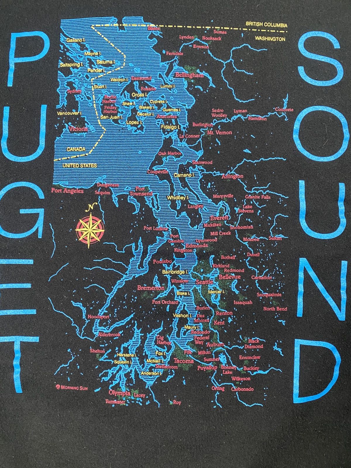 Jerzees Vintage 90s Puget Sound Crewneck Size US M / EU 48-50 / 2 - 3 Thumbnail