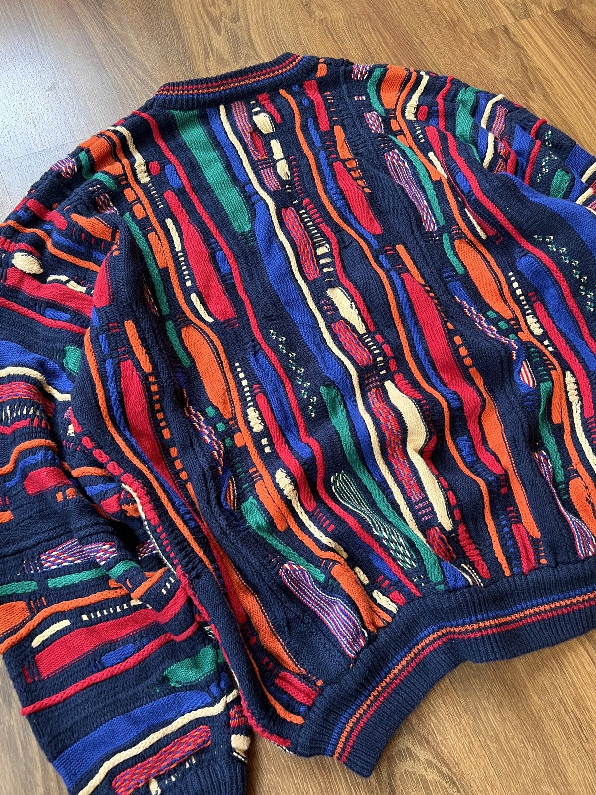 Coogi Rare Coogi 3D Knit / Sweater (Red/Blue/Green/Orange) Size US L / EU 52-54 / 3 - 7 Thumbnail