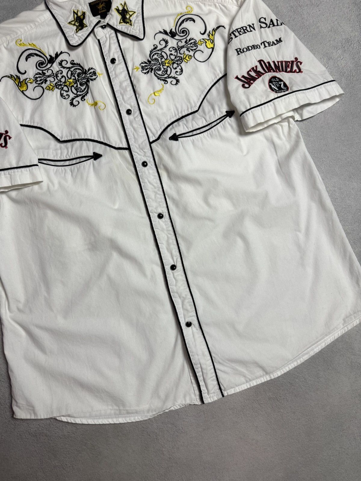 Vintage Western Saloon Rodeo Team Benidorm Button Up Shirt Size US L / EU 52-54 / 3 - 4 Thumbnail
